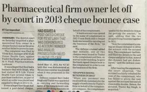 Securing Acquittal in Cheque Bounce Case