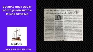 Bombay High Court POSCO Judgment on Minor Groping