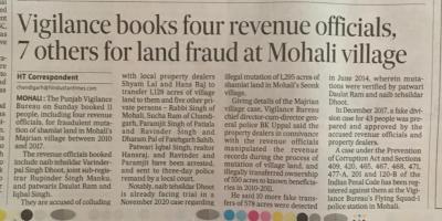 Land Fraud at Mohali Village